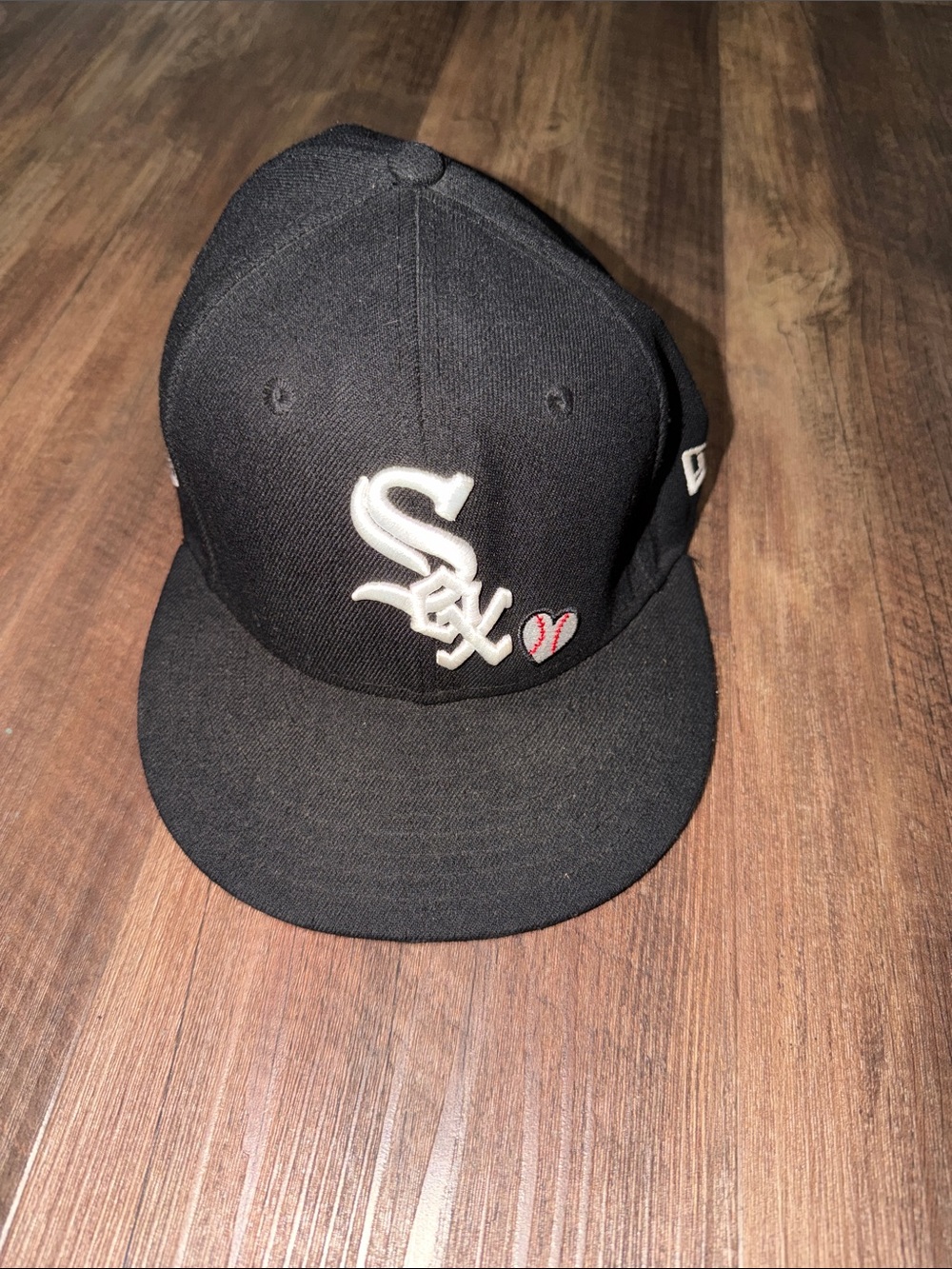 NEW ERA TEAM HEART 59FIFTY FITTED - CHICAGO WHITE SOX Flexfit Sz 7 1/8